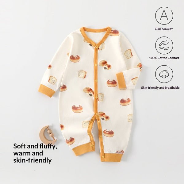 Pure Cotton Baby Romper Seamless Crawling Suit