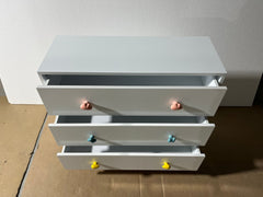 Kids Three Drawer Dresser Baby Nightstand Bedroom