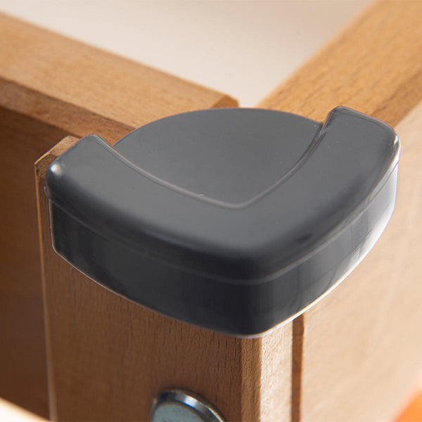 Babyjem Corner Protector - Antrasit, Child Safety Corner Guard for Furniture, PVC Corner Protector for Baby Safety