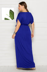 Maternity Knit Dress Short Sleeve V-Neck