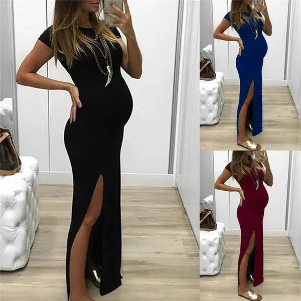 Long Maternity Dress for Pregnancy Wear
