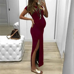 Long Maternity Dress for Pregnancy Wear