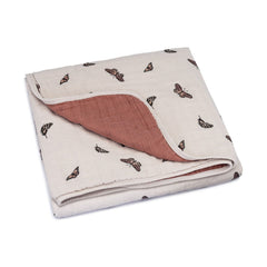 Soft Butterfly Pattern Baby Quilt Blanket
