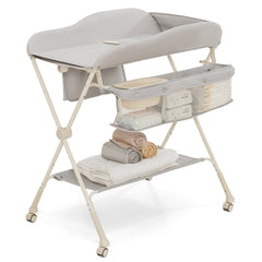 Gray Baby Diaper Changing Table with Water Basin