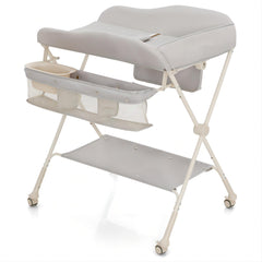 Gray Baby Diaper Changing Table with Water Basin